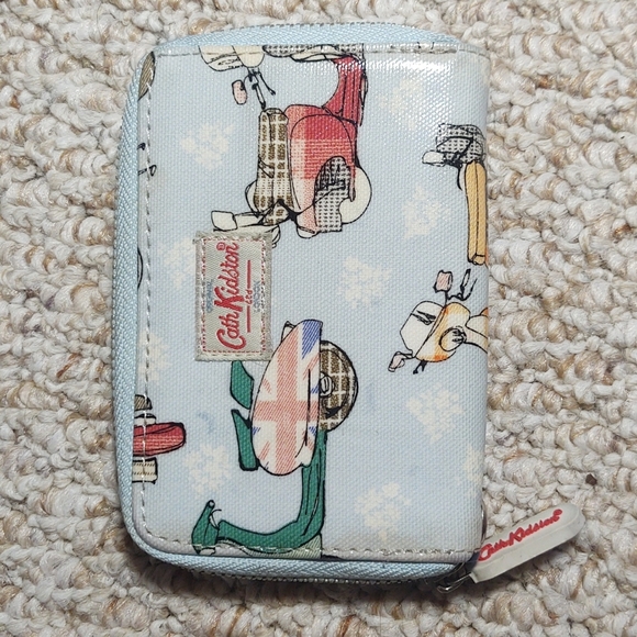 Cath Kidston Accessories - Cath Kidston LTD Moped Novelty Print Baby Blue Card Holder